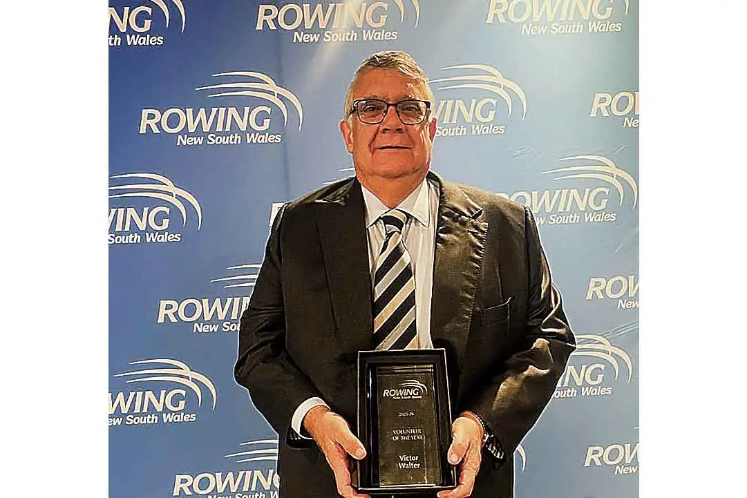 <p>Dubbo local Vic Walter was recently awarded the prestigious Volunteer of the Year trophy from NSW Rowing. Photo: Supplied</p>\\n