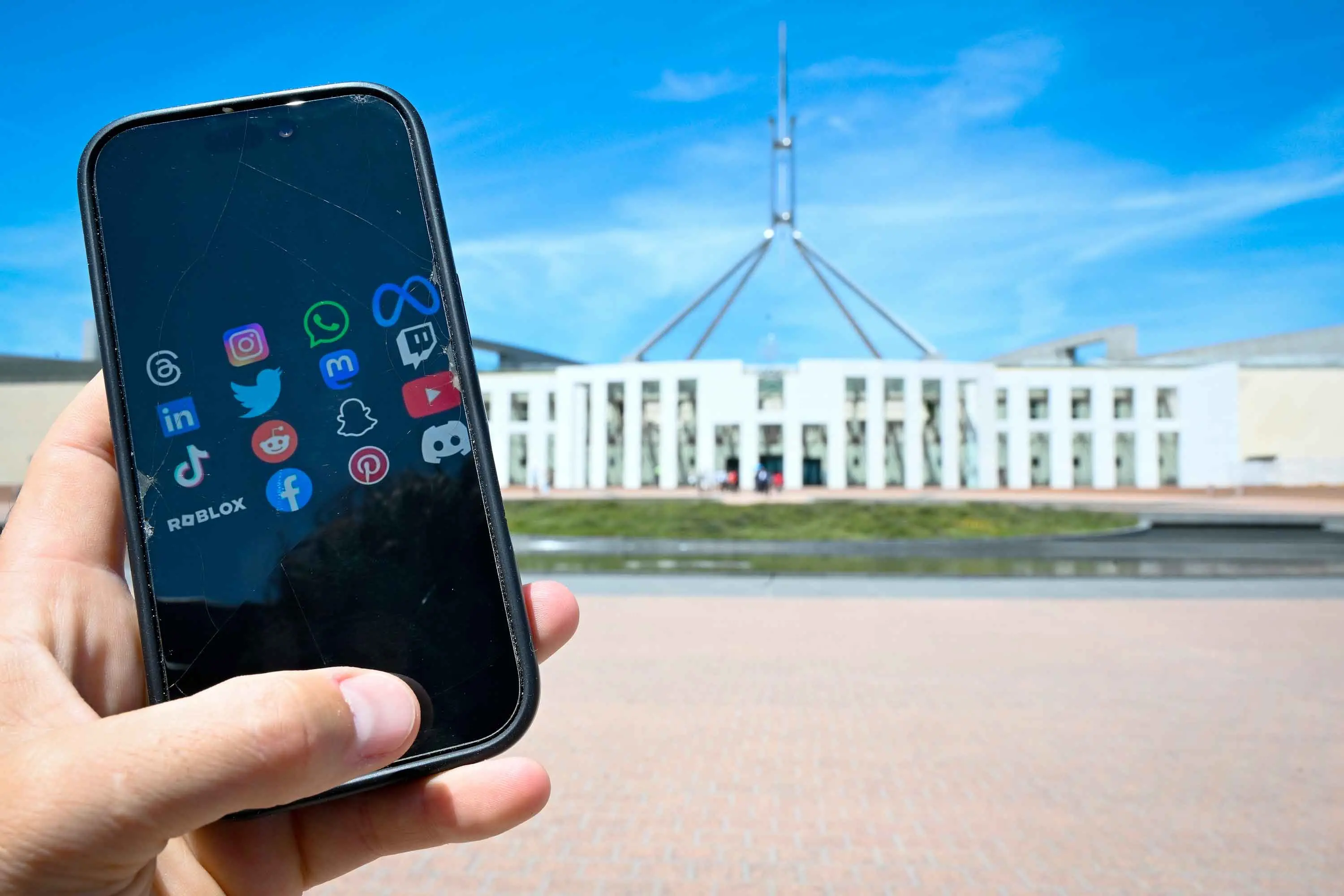 <p>The federal government is preparing to beef up penalties for breaching its social media age ban. Photo: AAP/Lukas Coch</p>\\n
