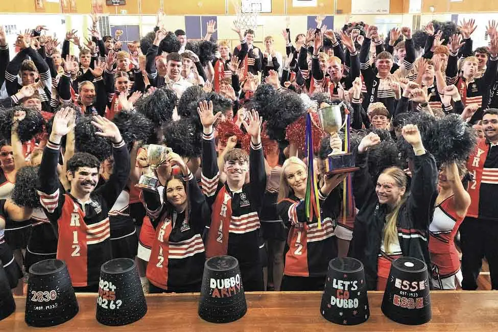 <p>The Black and Red Army is out in force to support Dubbo College in Round 1 of the Astley Cup. Photos: Dubbo Photo News/Ken Smith</p>\\n