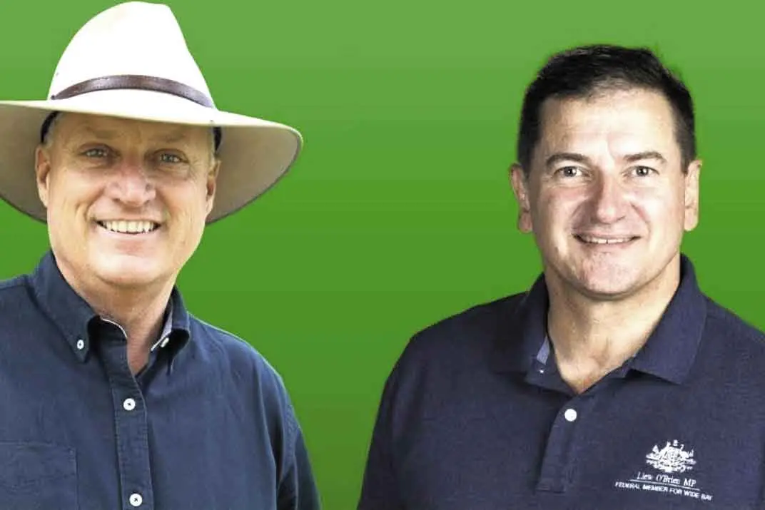 <p>Jamie Chaffey and Llew O\\'Brien, hosts of the free Men\\'s, Boys and Dads Forum in Dubbo. Photo: Parkes Electorate</p>\\n