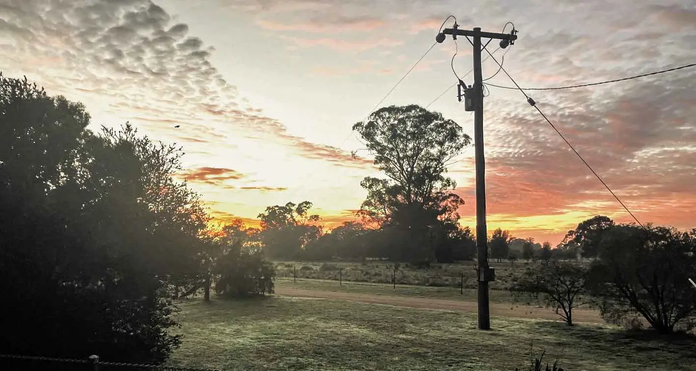 Sunrise and sunset at Narwonah