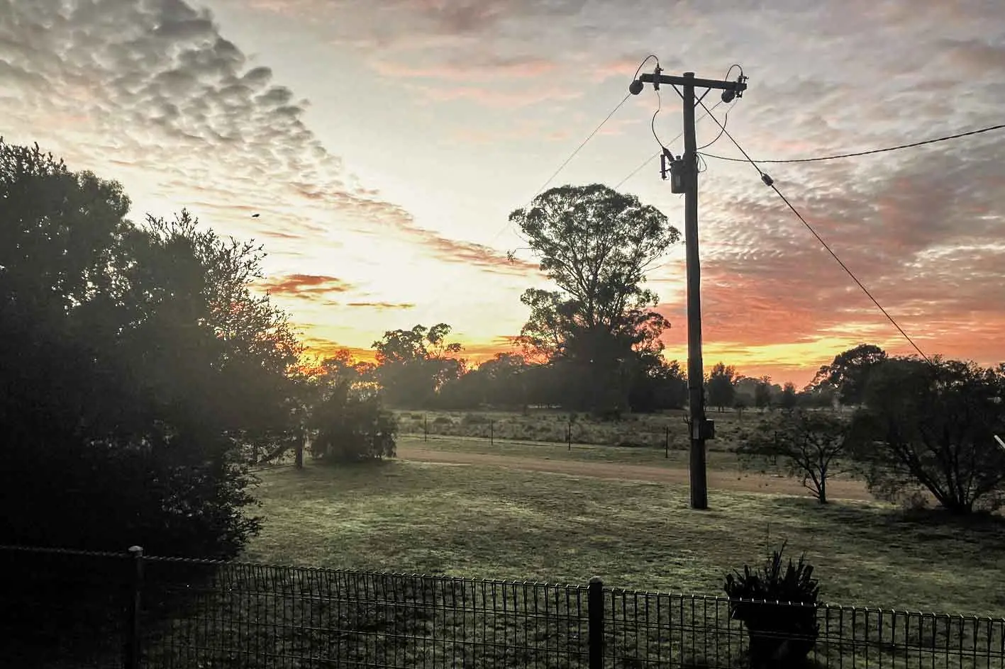 <p>Sunrise at Narwonah in late June. Photos: Greg McIntyre</p>\\n