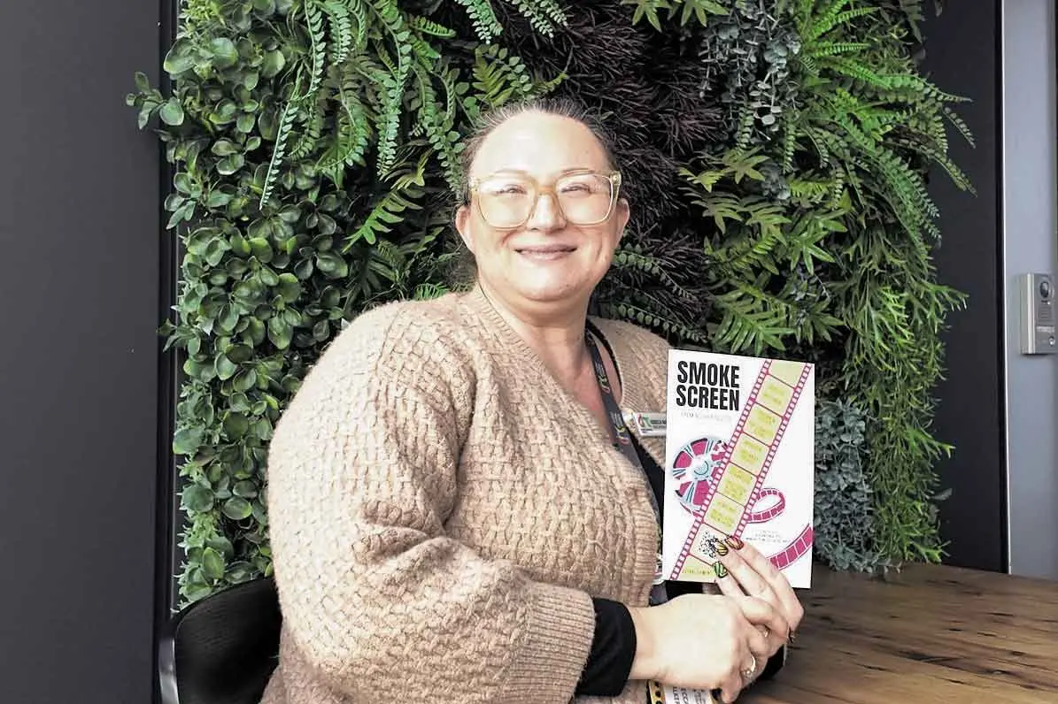<p>Rebecca Walker with the 2026 Smokescreen program. Photo: Dubbo Photo News</p>\\n