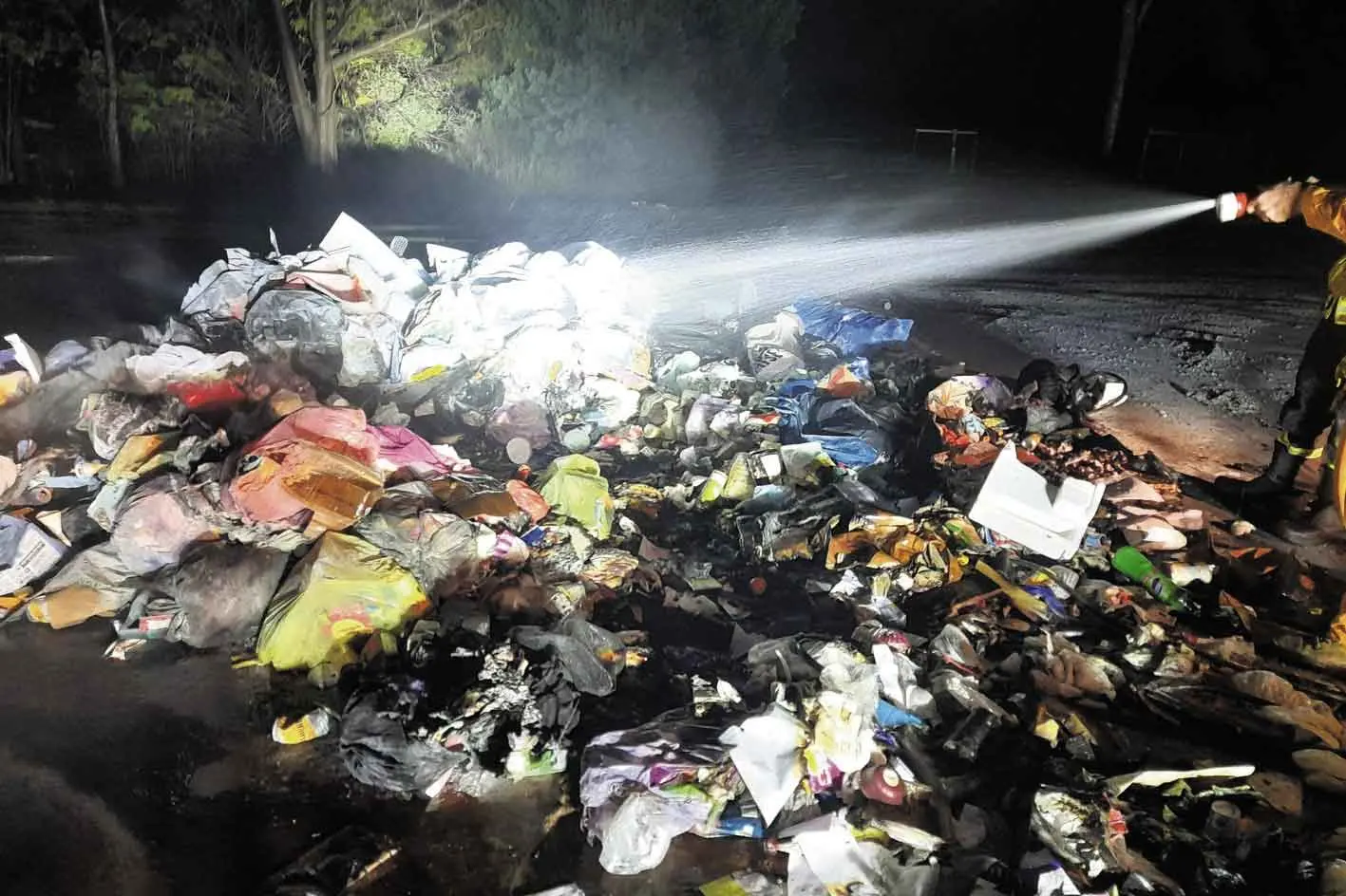 <p>Rubbish! It\\u2019s happened again; with another blaze caused by an embedded battery device putting a garbage truck out of commission last Thursday morning. Photo: Supplied</p>\\n