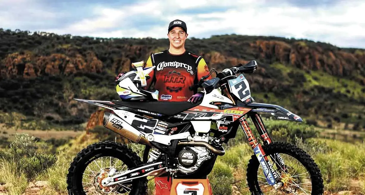 Son/father combo tackle the Finke Desert Motorbike Classic