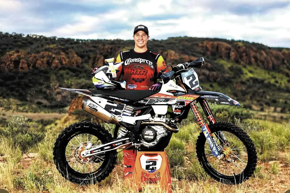 Son/father combo tackle the Finke Desert Motorbike Classic