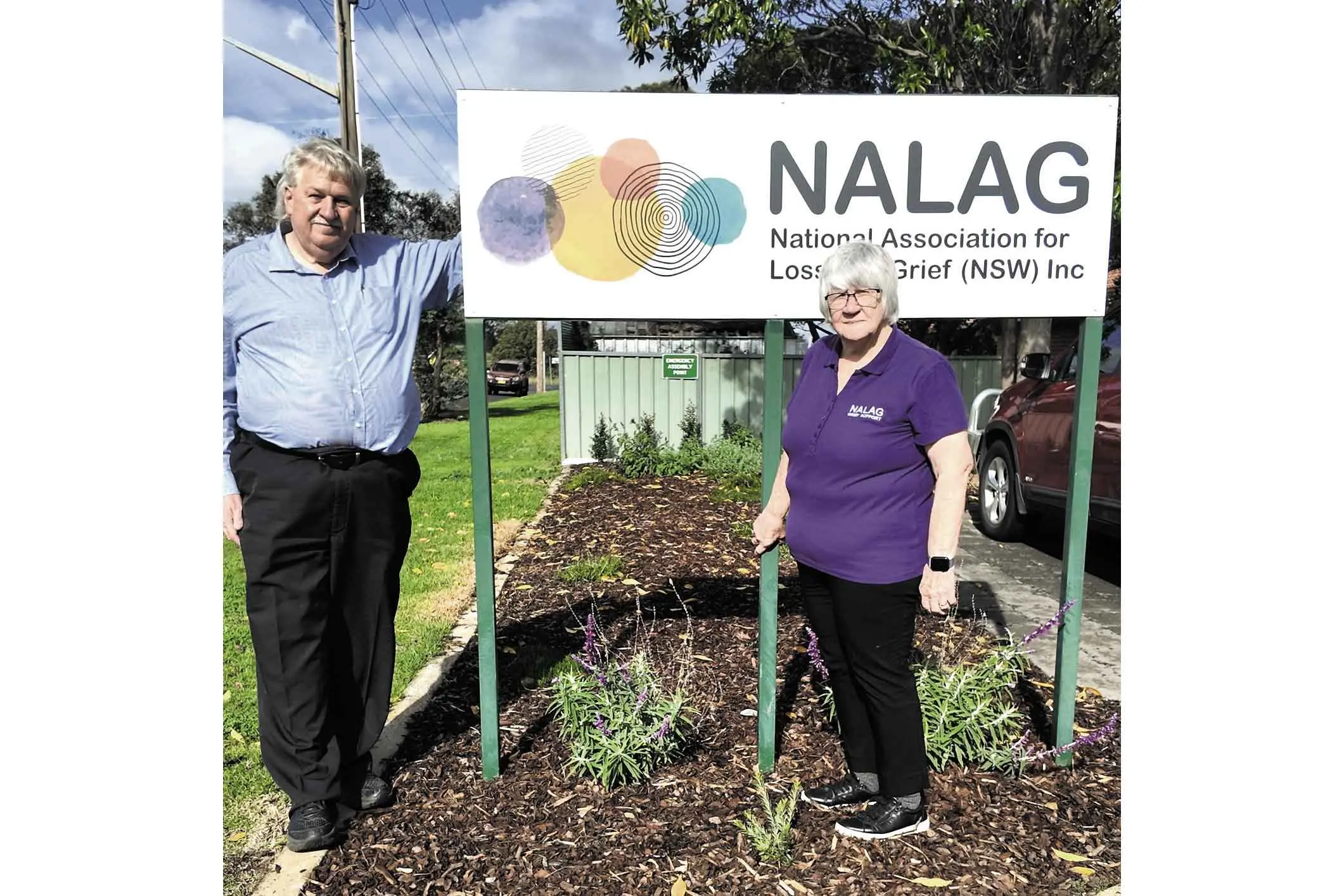 <p>Dubbo Dementia Alliance coordinator Bruce McDermaid and National Association for Loss and Grief (NALAG) CEO, Trudy Hanson OAM. Photo: Dubbo Photo News</p>\\n