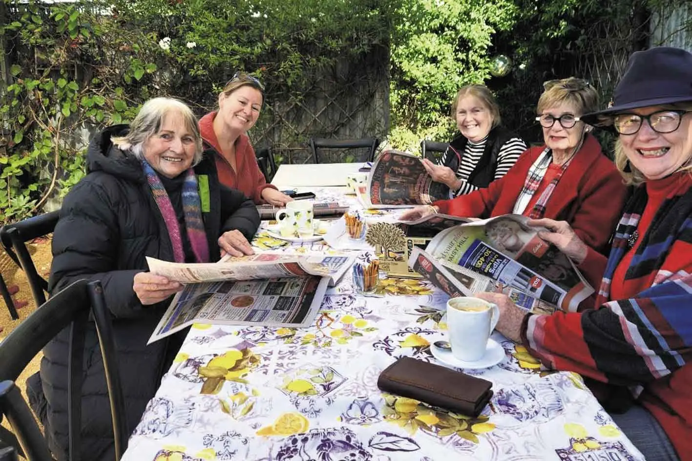 <p>Geurie residents Madeleine, Raelene, Liz, Sally, and Belinda. Photo: Dubbo Photo News/Aleea Haumono</p>\\n