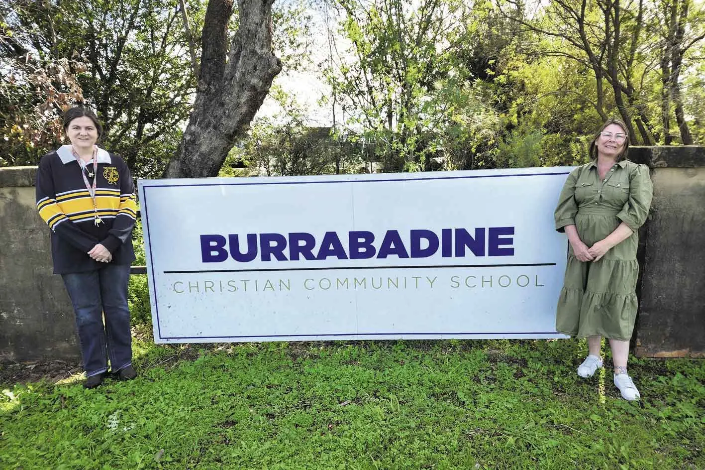 <p>Kylie Bull, principal, Burrabadine Christian Community School, and Salenia Buckler, Fund Raising Committee president. Photo: Dubbo Photo News/Ken Smith</p>\\n