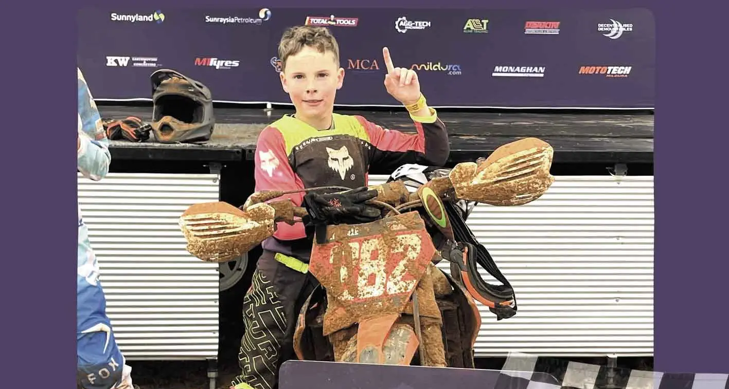 Locals podium at Hattah Desert Race