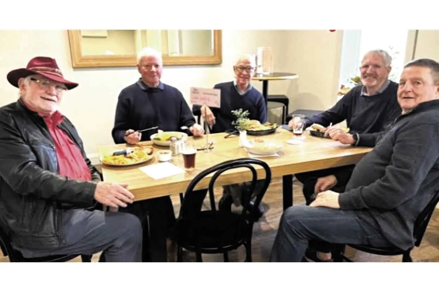 <p>Raymond Harris, Ian Evans, Frank Cant, Cameron Porteous, and Terry Cooper. Photo: Supplied. </p>\\n