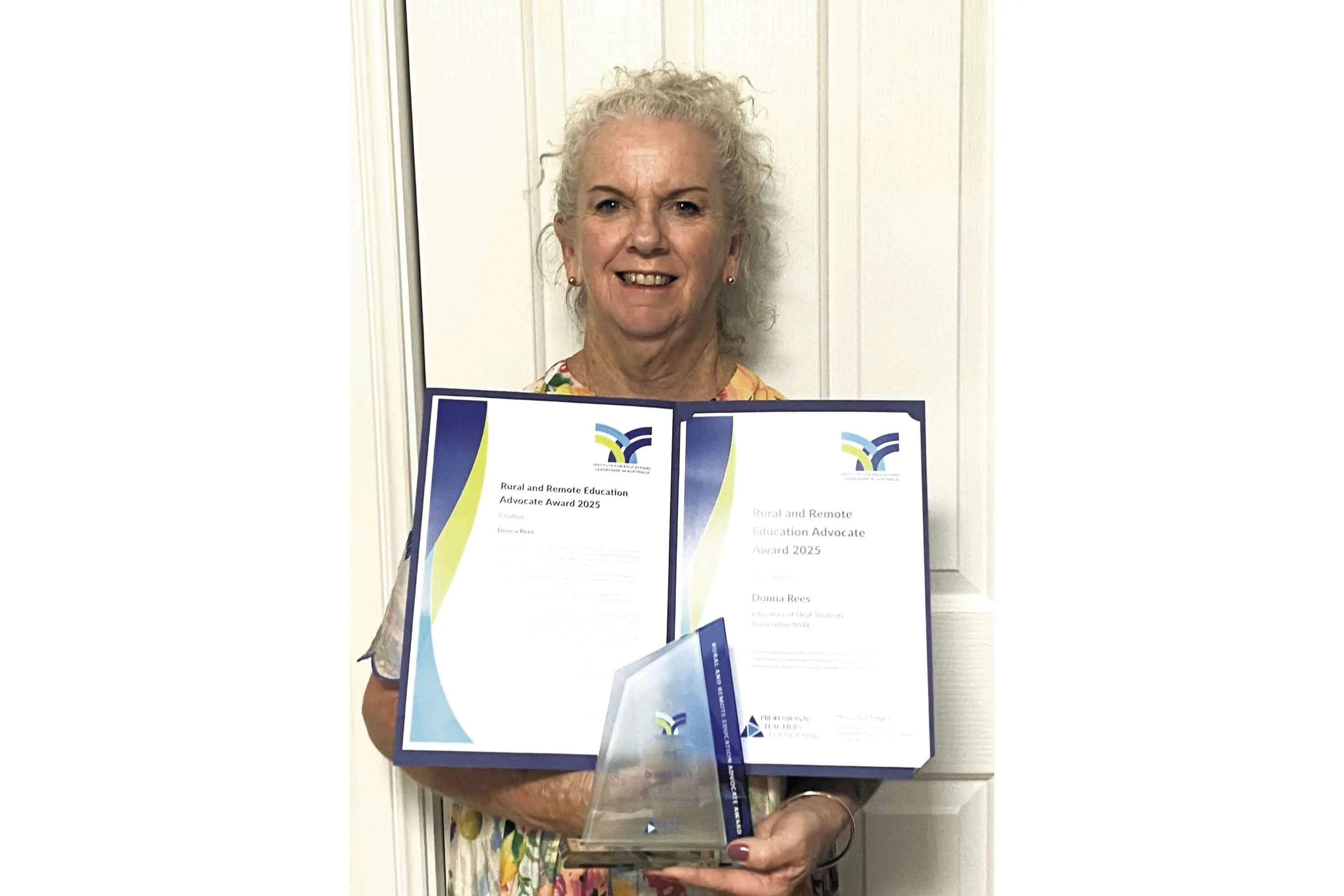 <p>Dubbo educator of Deaf and Hard of Hearing (DHH) students, Donna Rees, was recognised earlier this year for her work in rural and remote areas. Photo: Supplied</p>\\n