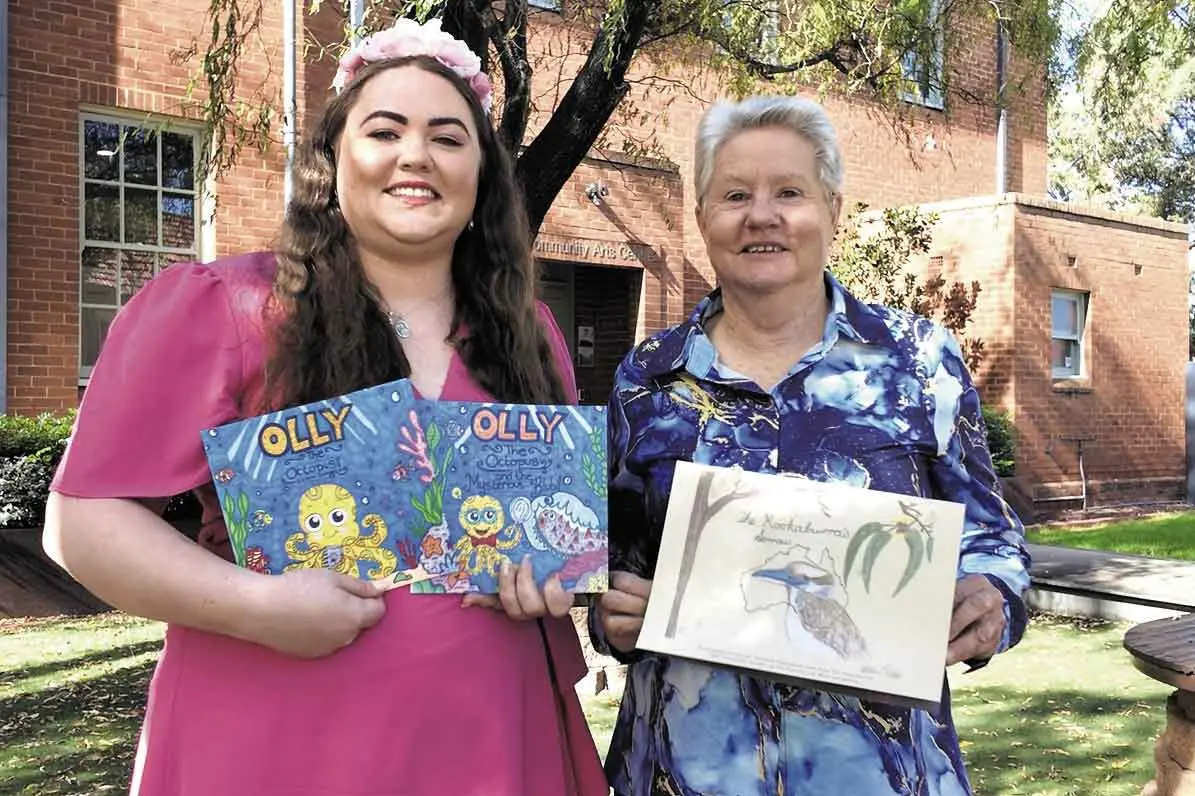<p>Dubbo author-Illustrators Celine Stoker and Irene Dunn are celebrating the release of their children\\'s books. Photo: Dubbo Photo News</p>\\n