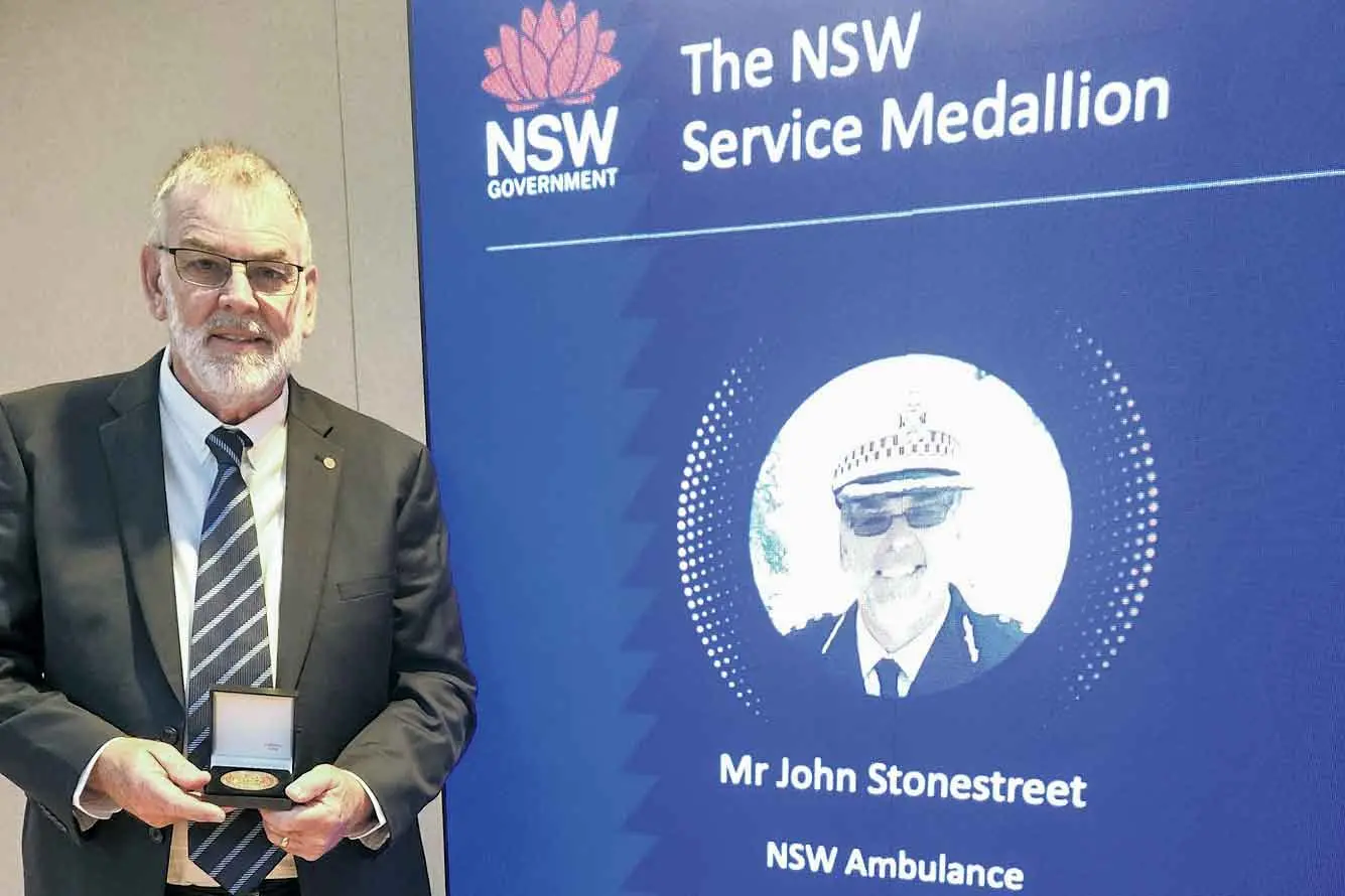 Ambo John Stonestreet recognised for 45 years' dedicated service