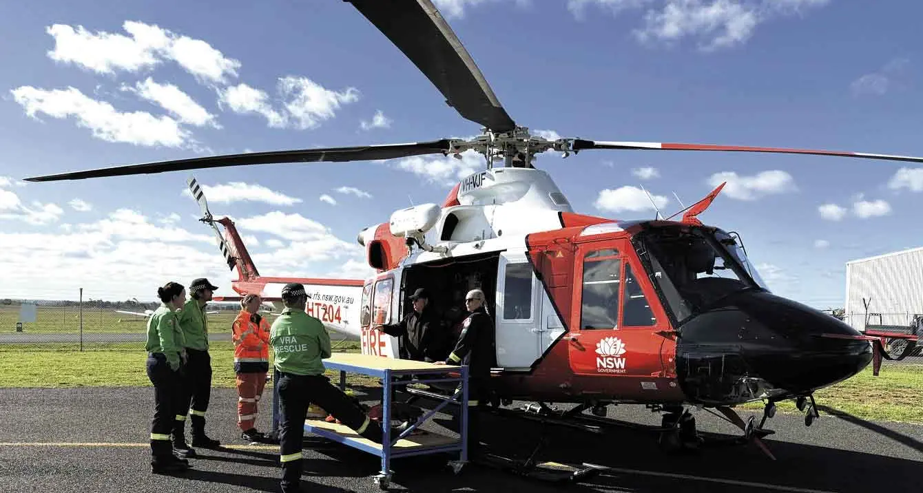 Aerial rescue trial to strengthen emergency response on remote NSW roads