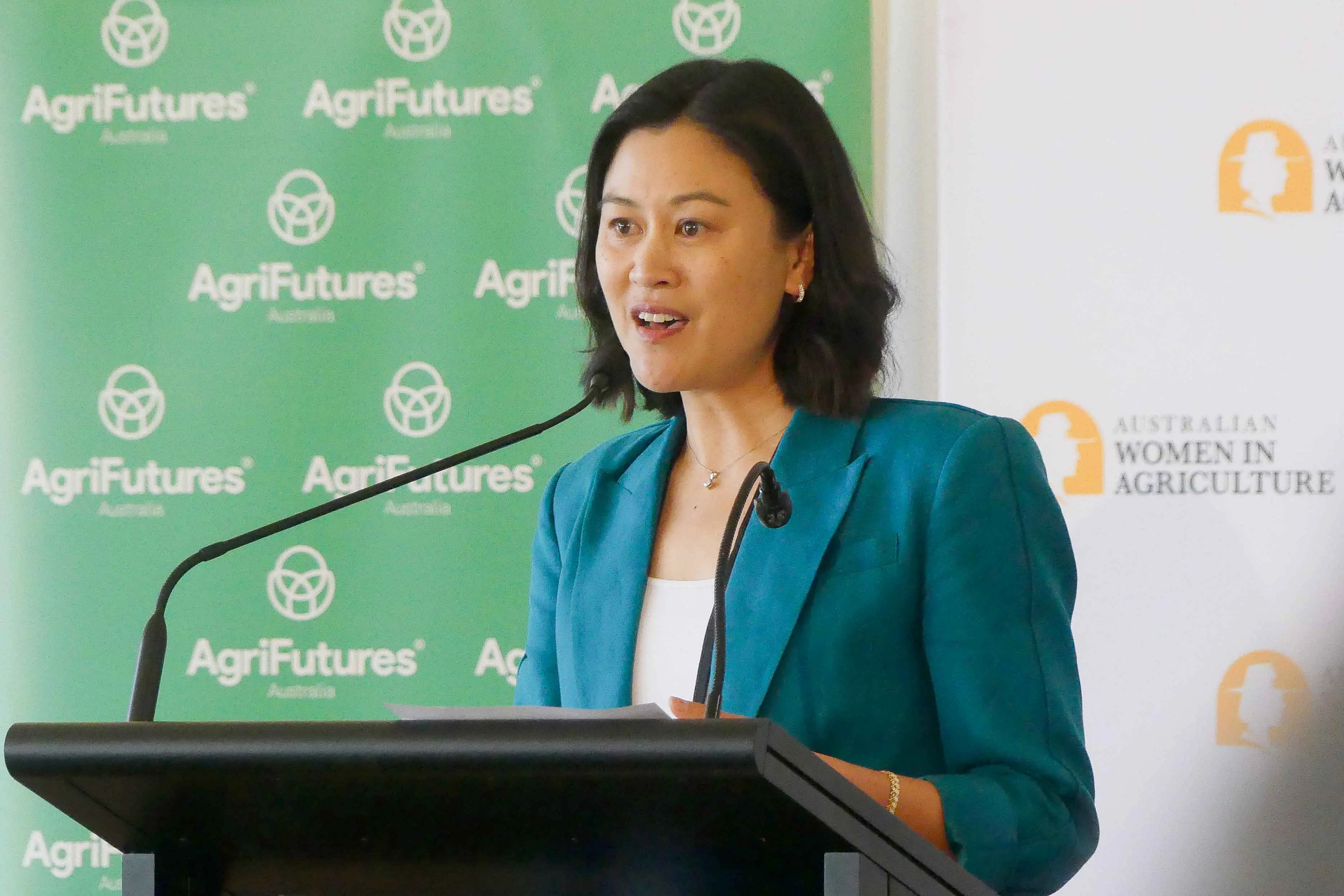 <p>Ag-tech consultant Vi Nguyen told a conference in Orange on Tuesday that AI will be a game changer for farming families. Photo: AAP</p>\\n