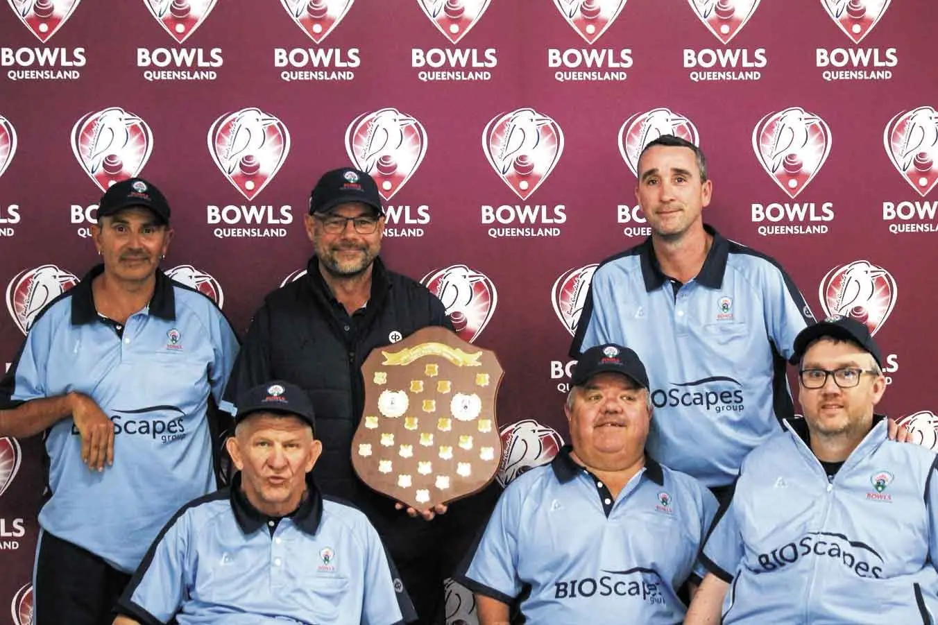 <p>Anthony Brown (front row, centre) and his NSW teammates. Photo: Supplied. </p>\\n