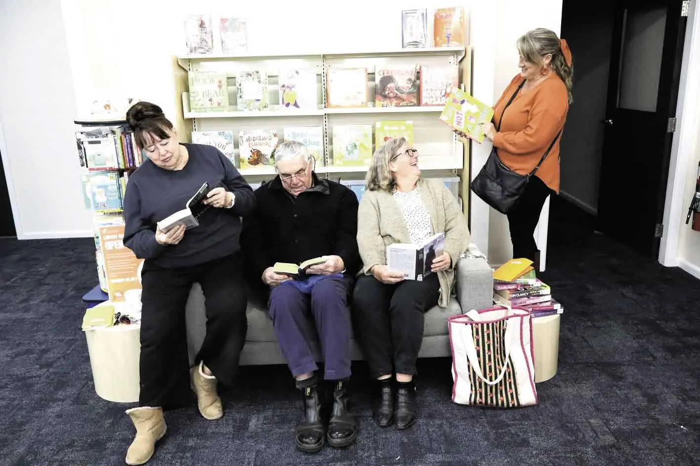 <p>Chris Kelly, Bob Meadley, Anne Brown and Robyn Kelly. Photo: Macquarie Regional Library</p>\\n