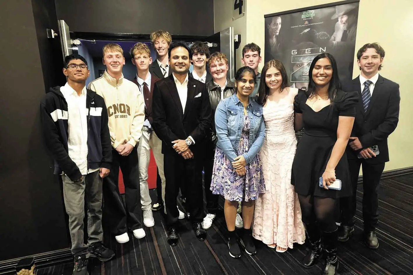 Filmmaker shines on red carpet at movie premiere