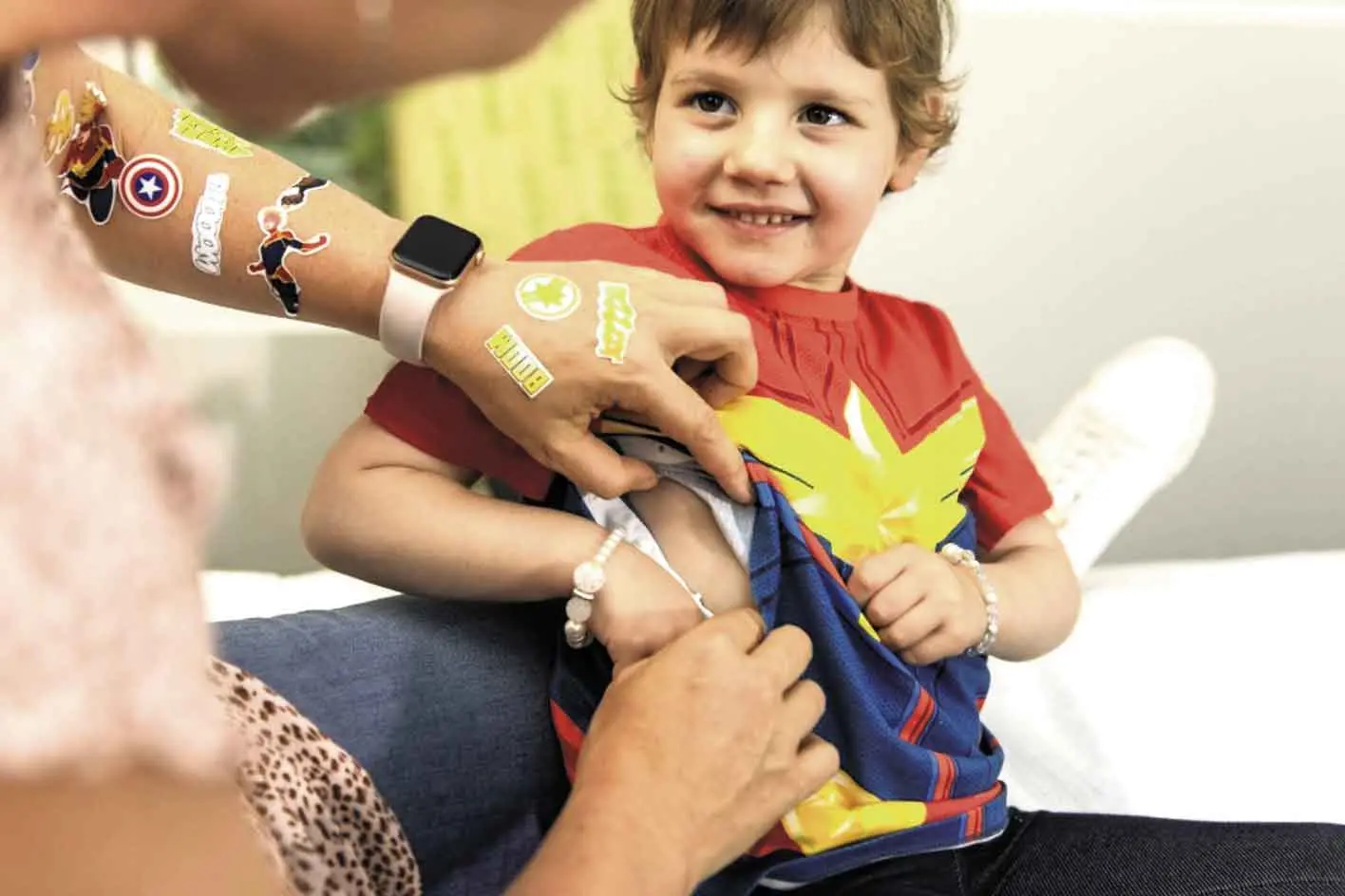 <p>Supertee gowns are made of high quality cotton and easily removable during hospital stays. Photo: Supertee</p>\\n
