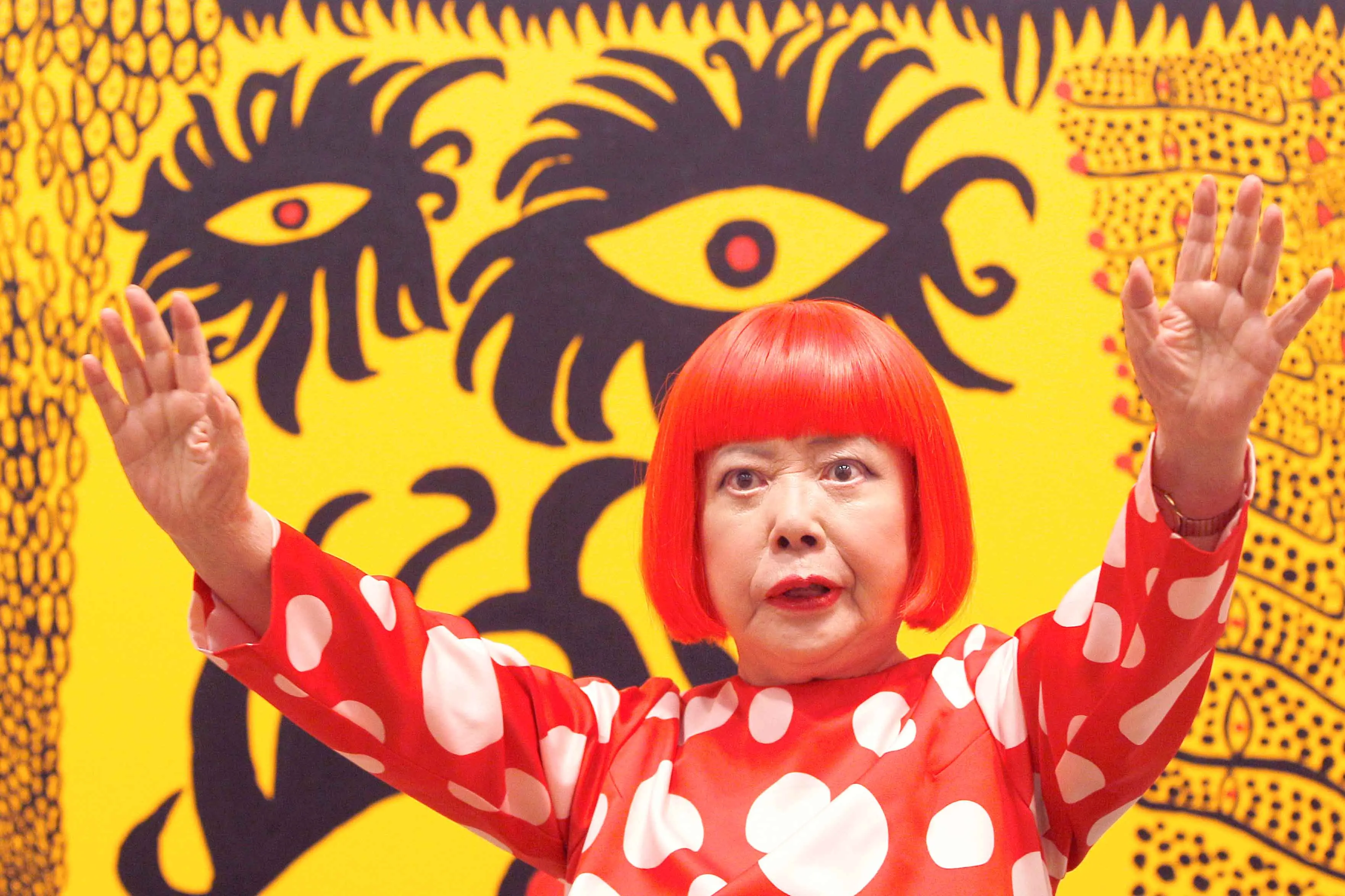 <p>Japanese artist Yayoi Kusama, famous for her work in sculptures and installations, has died aged 97. Photo: AAP/AP Photo/Kirsty Wigglesworth/file</p>\\n