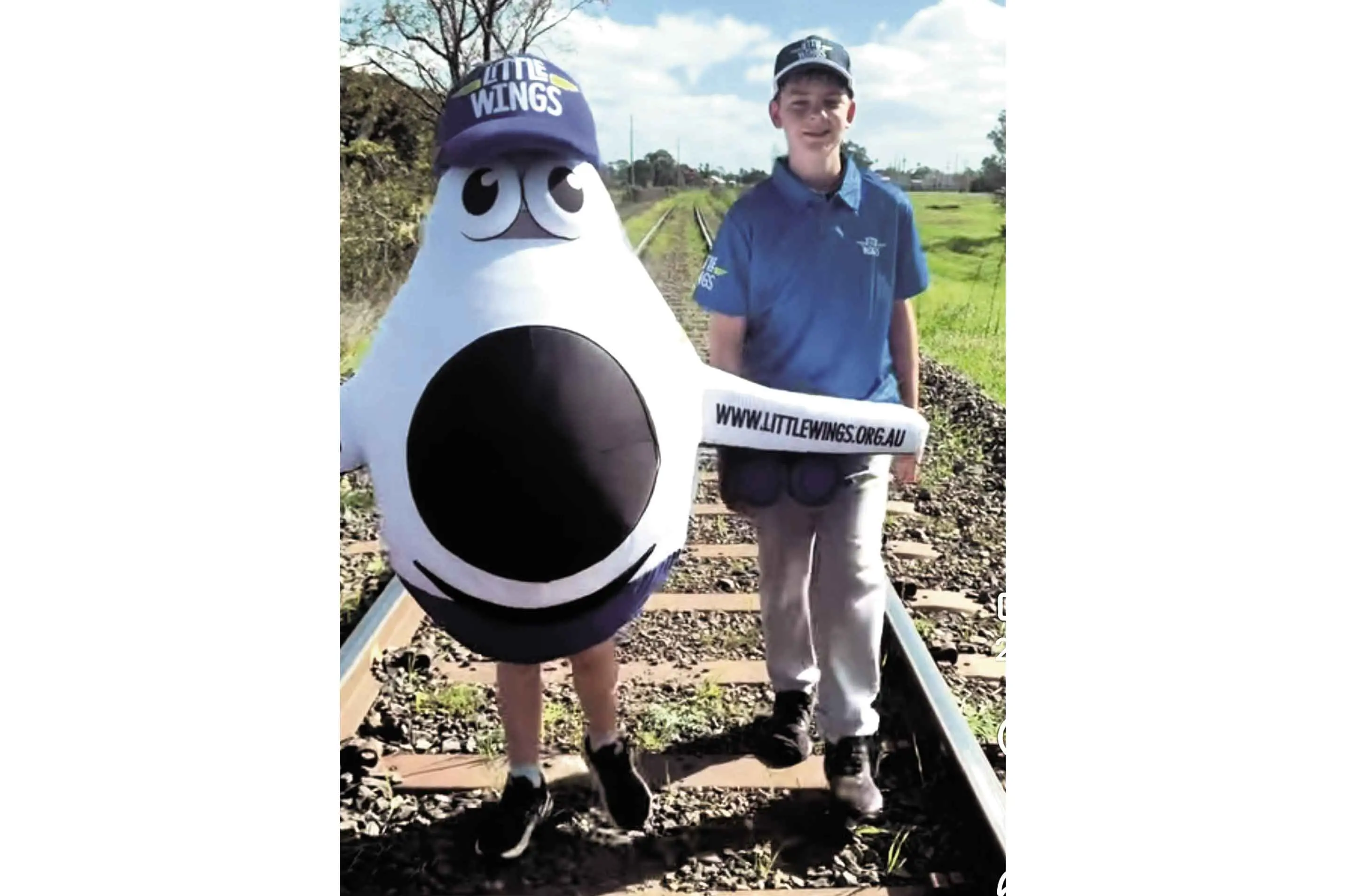 <p>Dusty Langby is walking to Canberra, raising awareness and funds for Little Wings. Photo: Little Wings</p>\\n