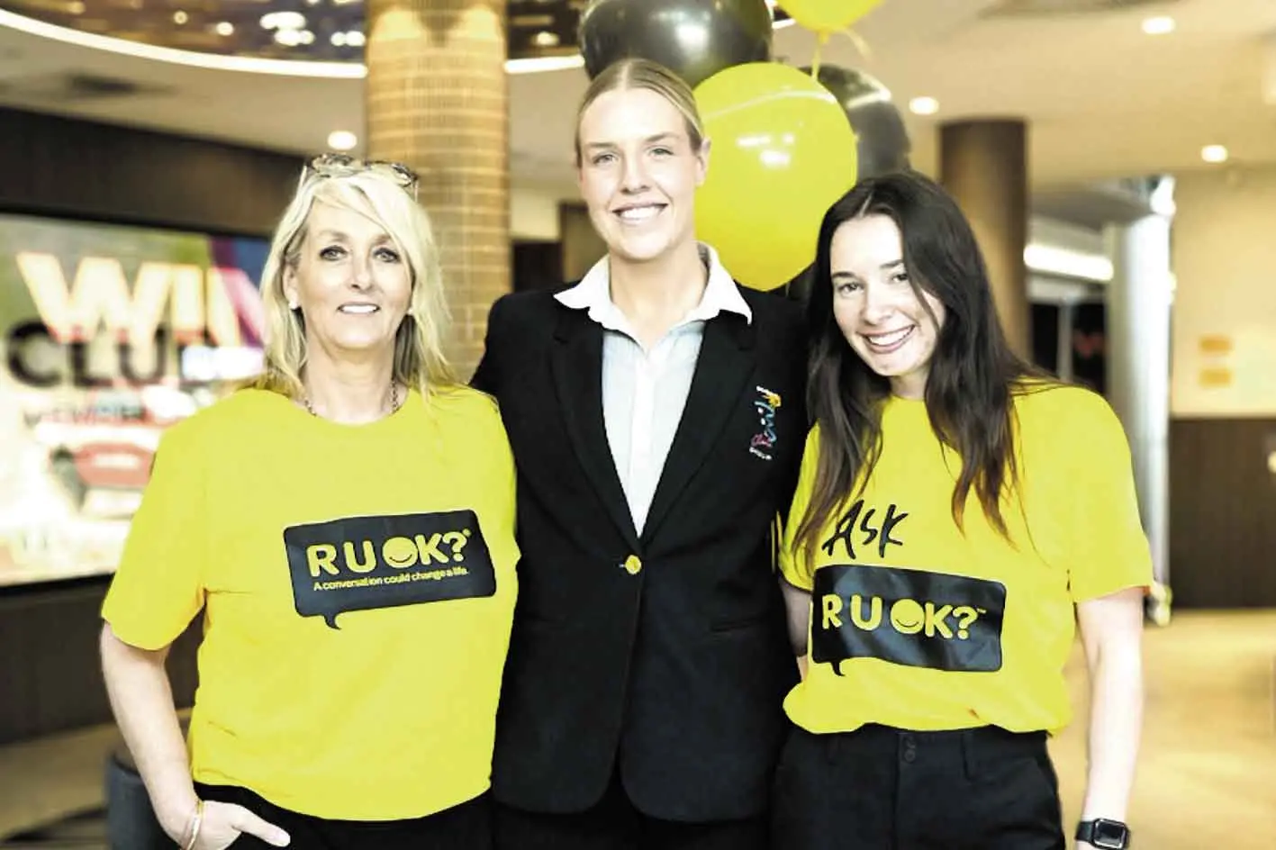 <p>Dubbo RSL staff are wearing the yellow and black on Thursday, September 10, for R U OK? Day. Photo: Supplied</p>\\n