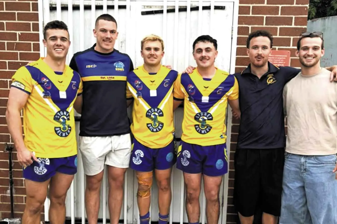 <p>Photographed together before the big game are the Dubbo lads, from left, Joseph Yeo, Cooper Ferrari, Braye Porter, Fletcher Haycock, Noah Ryan, and Cameron Longhurst. Photo: Supplied. </p>\\n