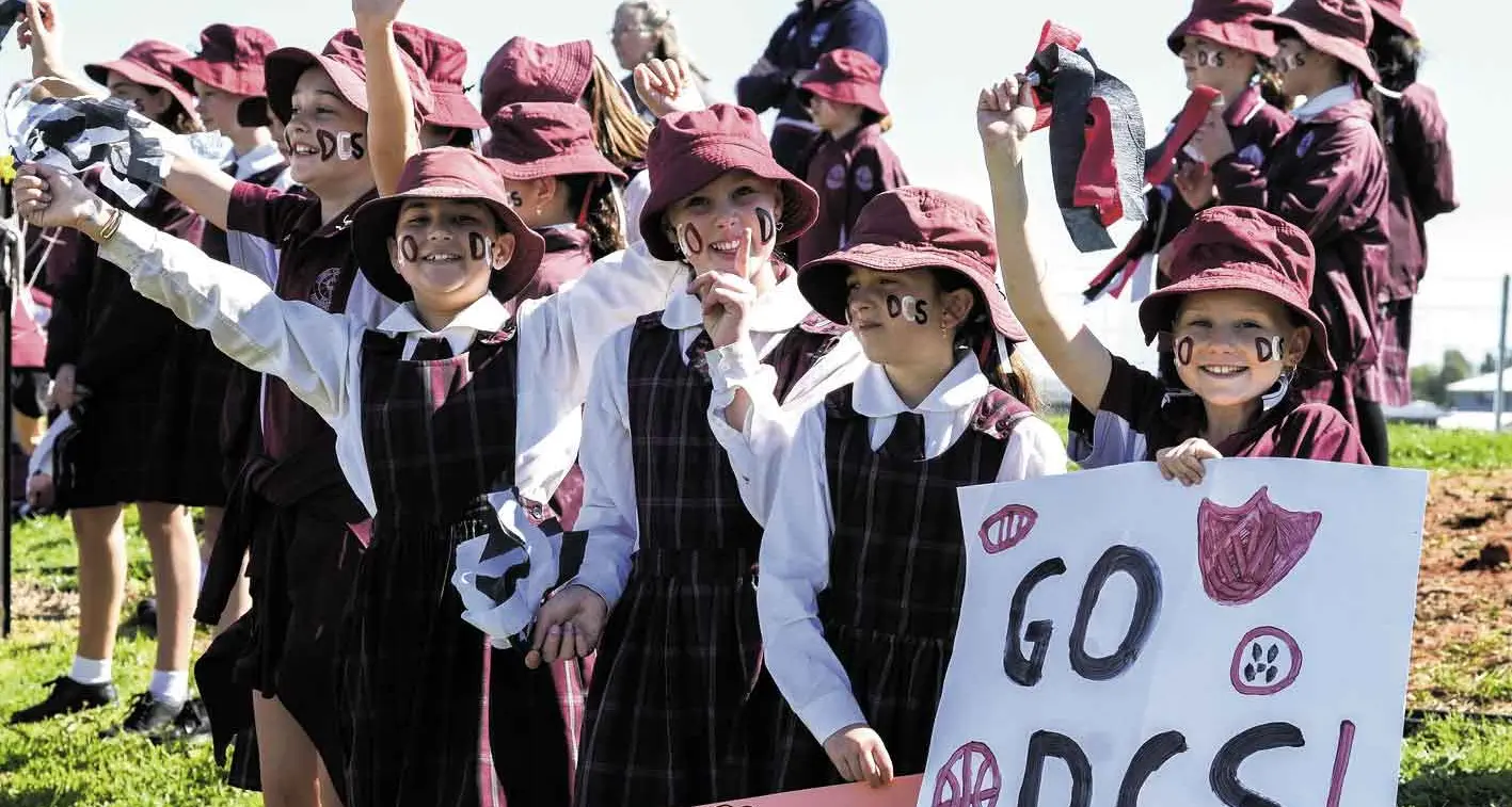 Macquarie Anglican Grammar School, Dubbo Christian School and Orange Anglican Grammar School compete for Trinity Shield