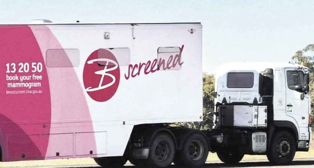 BreastScreen NSW van coming to Yeoval and Wellington