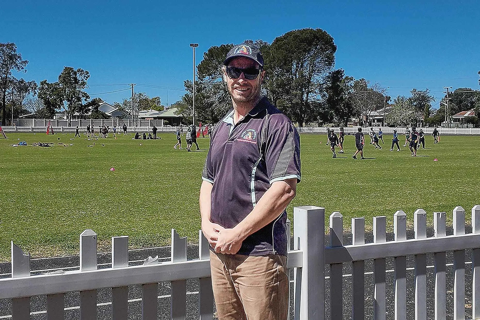 <p>Creative Community Concepts coordinator Kyle Myers at Narromine for the Year 6 Connect Day. Photos: Dubbo Photo News</p>\\n
