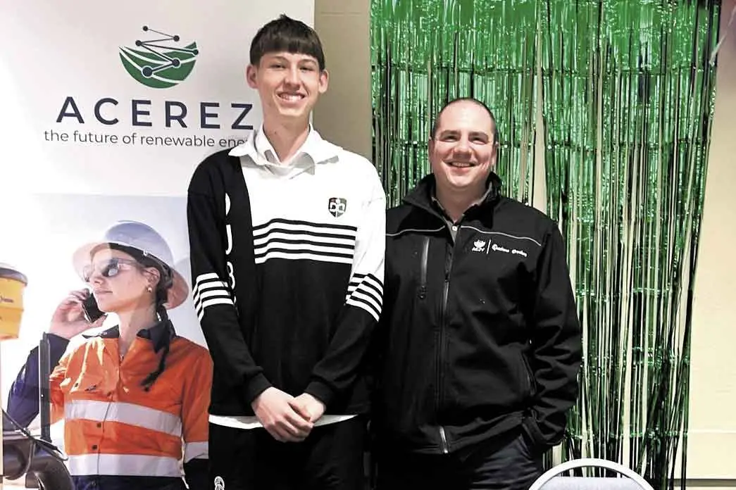 <p>Connor Davidson and his mentor, Tim Smith. Photo: Supplied</p>\\n
