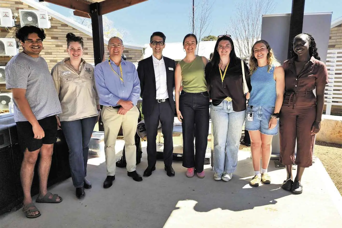<p>Enjoying the Open Day: Dai, Grace, Mayor of Dubbo Cr Josh Black, Associate Professor Paul Lunney, Prue, Lily, Carrie and Naomi. Photos: Dubbo Photo News</p>\\n