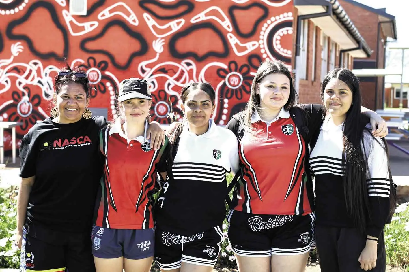 <p>Enjoying Dubbo West Public School\\'s NAIDOC celebration: Briane, Addie, Jarizma, Sharnell, Khaleah fron Dubbo College Delroy campus. Photo: Dubbo Photo News. </p>\\n