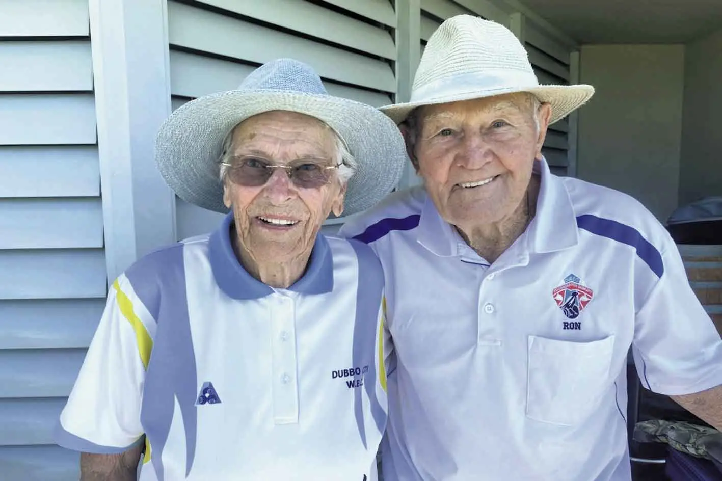 <p>Mary Perry and Ronnie Weigold are all smiles at RSL Combination Bowls last Sunday. Photos: Crackerjack</p>\\n