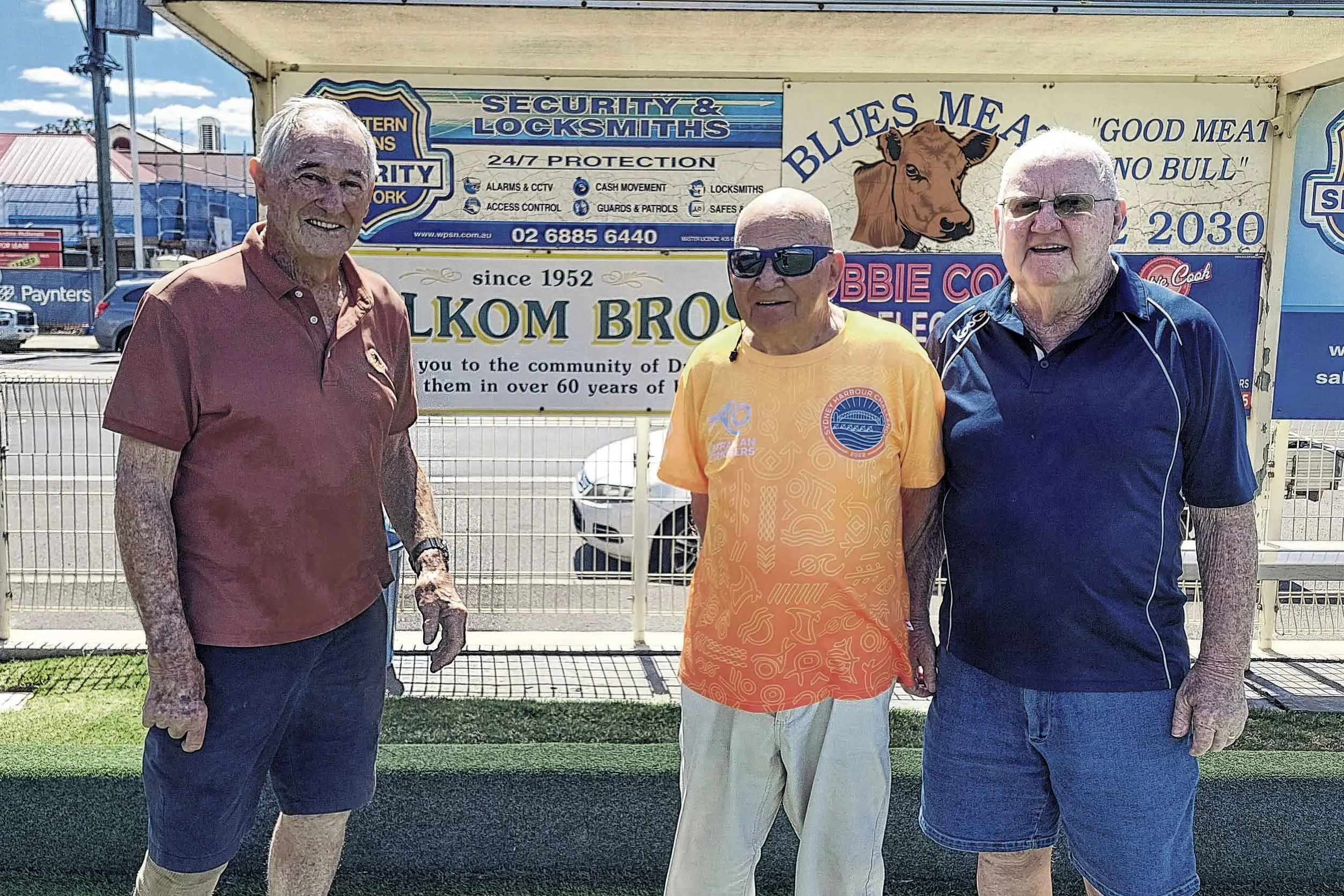 <p>Men\\'s winners Dennis Jasprizza, Barry Young and Greg Brown. Photo: Back Bowls</p>\\n