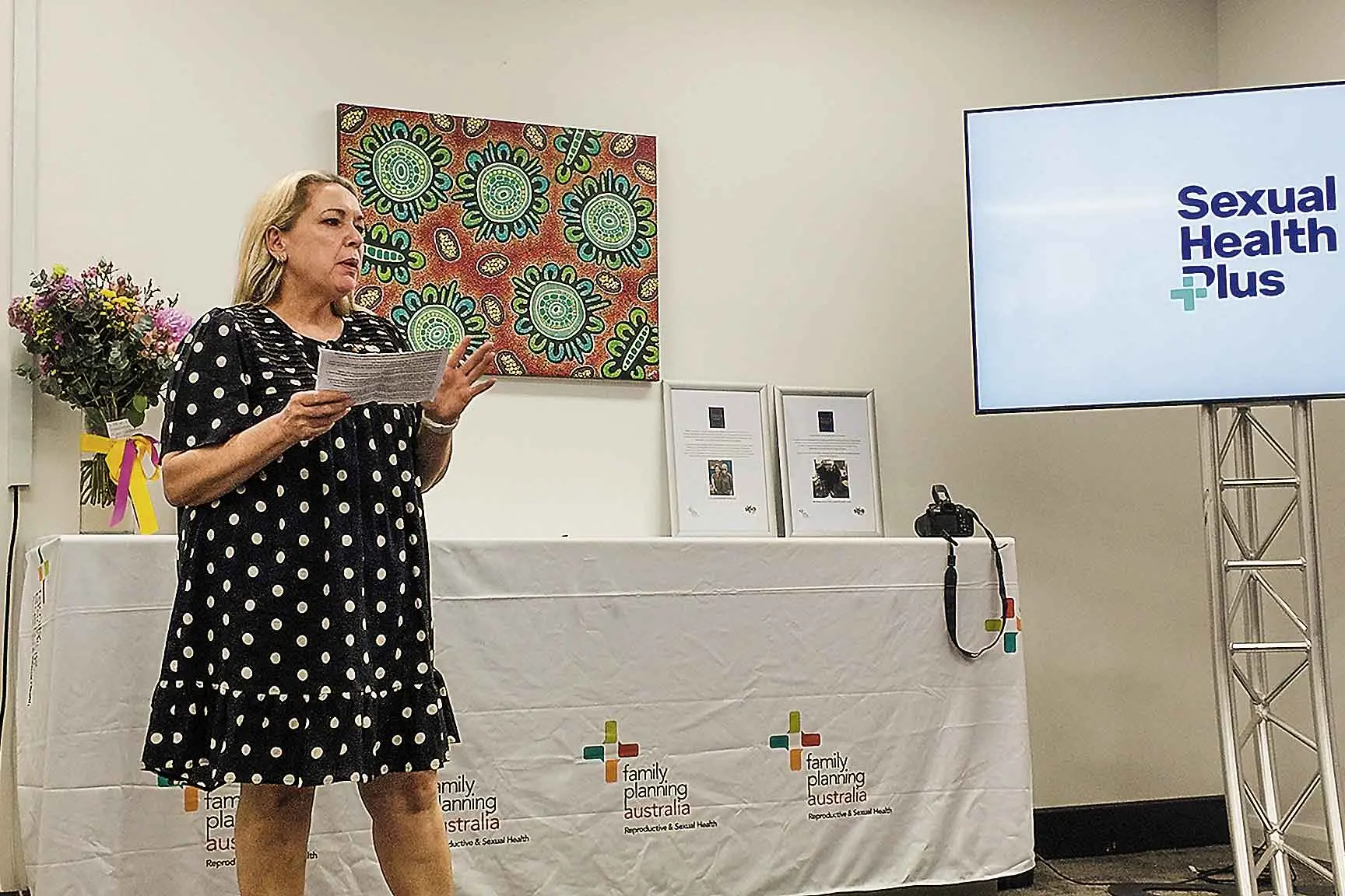 <p>Registered nurse Jean Brain speaks at the 25th anniversary function for Family Planning Australia in Dubbo last month. Photo: Dubbo Photo News</p>\\n