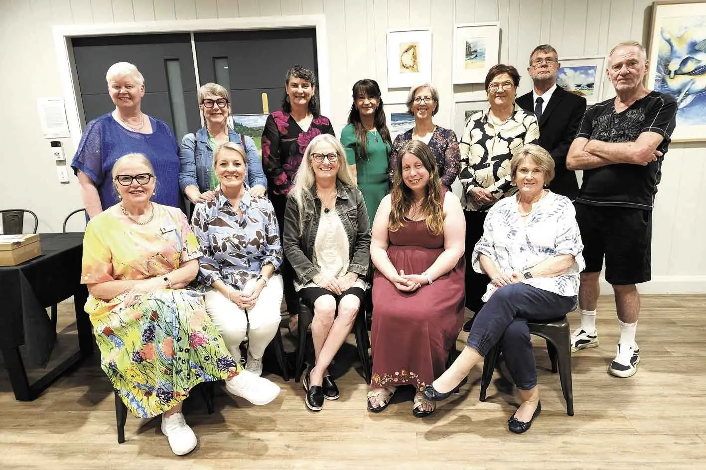 <p>Some of those at the Fresh Water art exhibition opening on Saturday, September 26. Photo: Dubbo Photo News</p>\\n