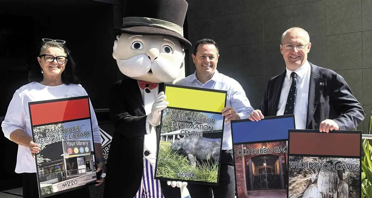 Dubbo rolled out its very own Monopoly board!