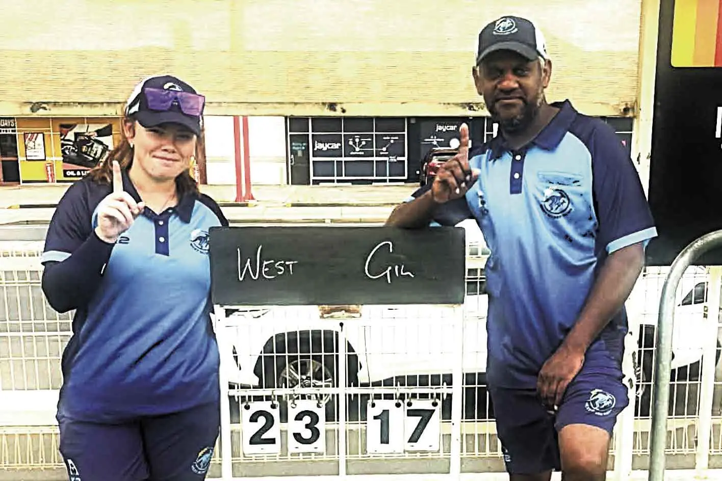 <p>West Dubbo Mixed Pairs Winners players Hayley Sharpe and Nathan Collis recently producing an outstanding performance at the Bowls NSW State Mixed Pairs regional qualifiers held at North Dubbo Sporties. Photo: Supplied. </p>\\n
